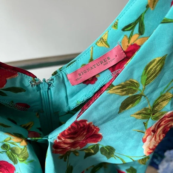 Signature 8 Floral Ruffle mini Dress - Picture 8 of 8